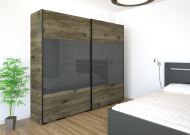 Malibu gardr�b 254 cm 1 sor magasf�nyű bet�ttel