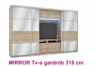 Mirror tol�ajt�s TV gardr�b 318 cm
