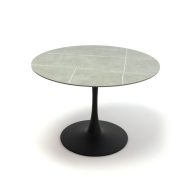 Divian k�r asztallap 110cm Sz�rke m�rv�ny