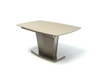 Toni asztal edzett �veggel  Cappuccino 160 cm