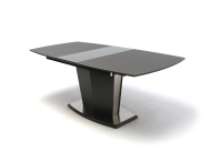 Toni asztal edzett �veggel Sz�rke 160 cm