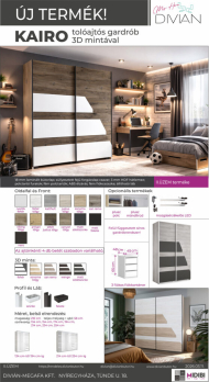 Kair� tol�ajt�s gardr�b 254 cm