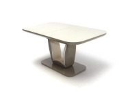 Marko asztal edzett �veggel Cappuccino/Beige 160-as