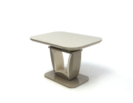 Marko asztal edzett �veggel Cappuccino/Beige 120-as