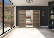 Porto tol�ajt�s gardr�b 239 cm 1 f�zolt t�k�rrel